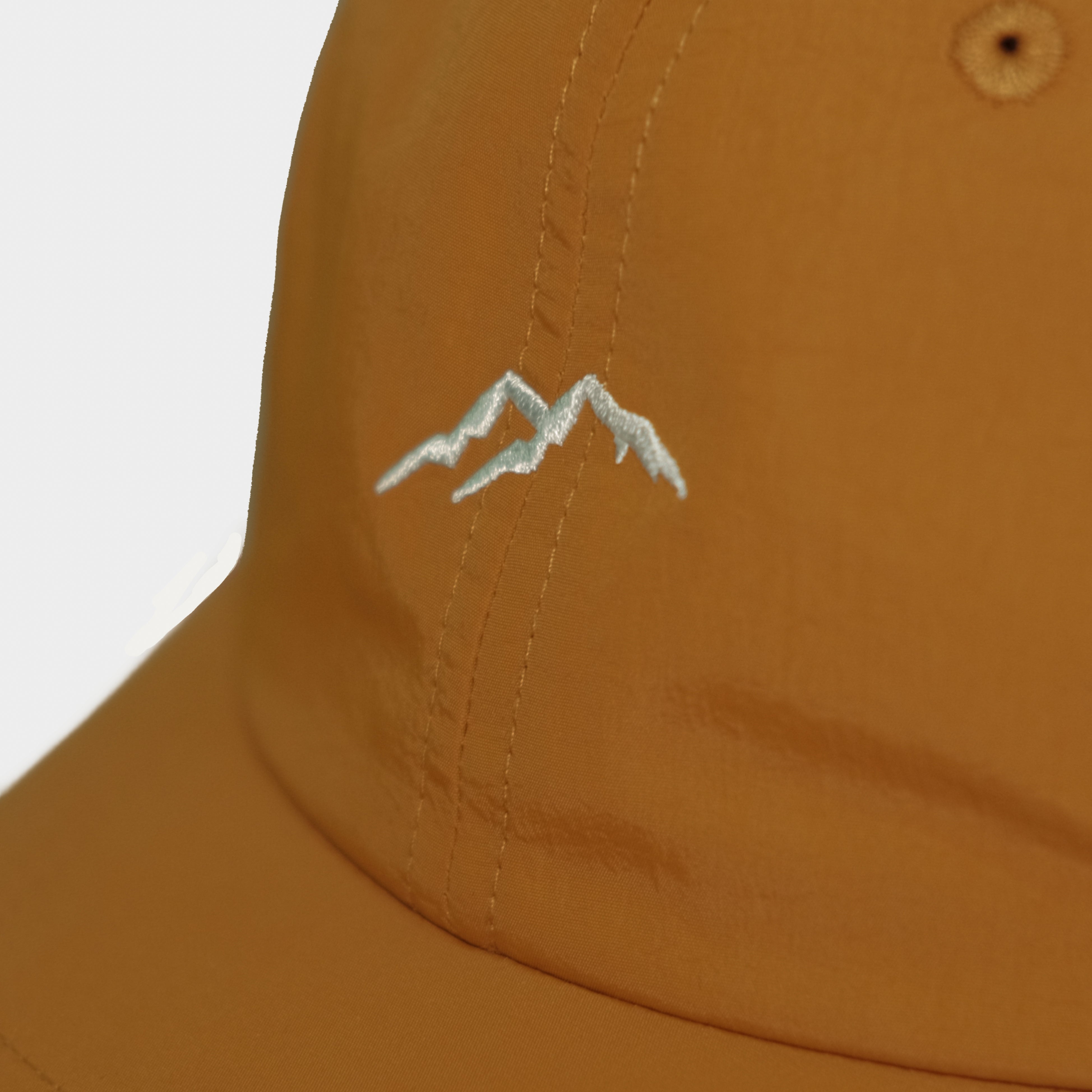Get Rug'd Brown Outdoor Cap with a Mountain Embroidery Design for Adventure Lovers