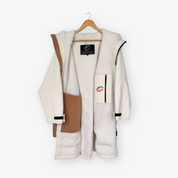 Get Rug'd Cozy Robe featuring soft lining and pocket for easy access to hydrocloak waterproof cream