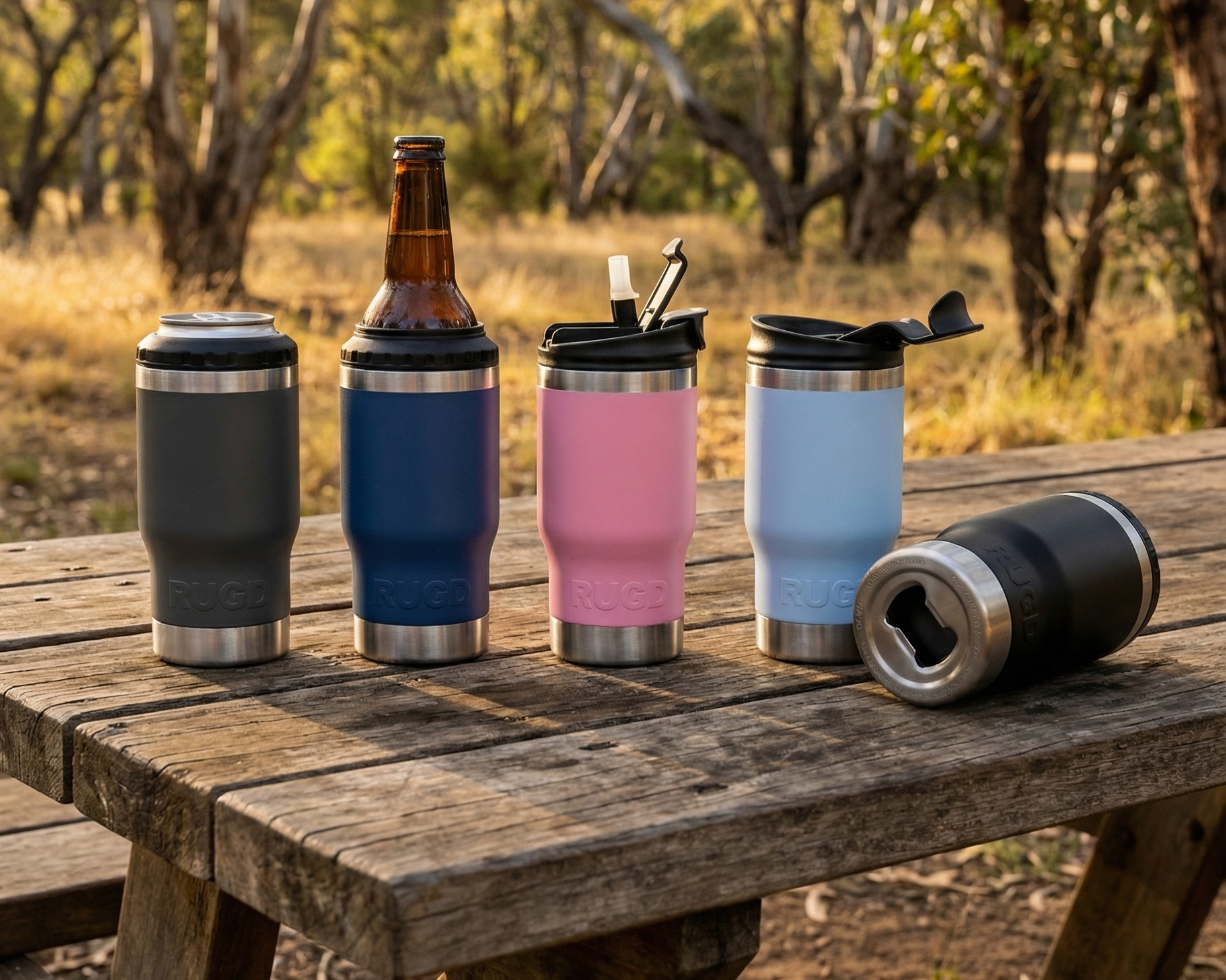 The Original 5-in-1 Stubby Cooler and Coffee Cup: The StubCup from RUGD