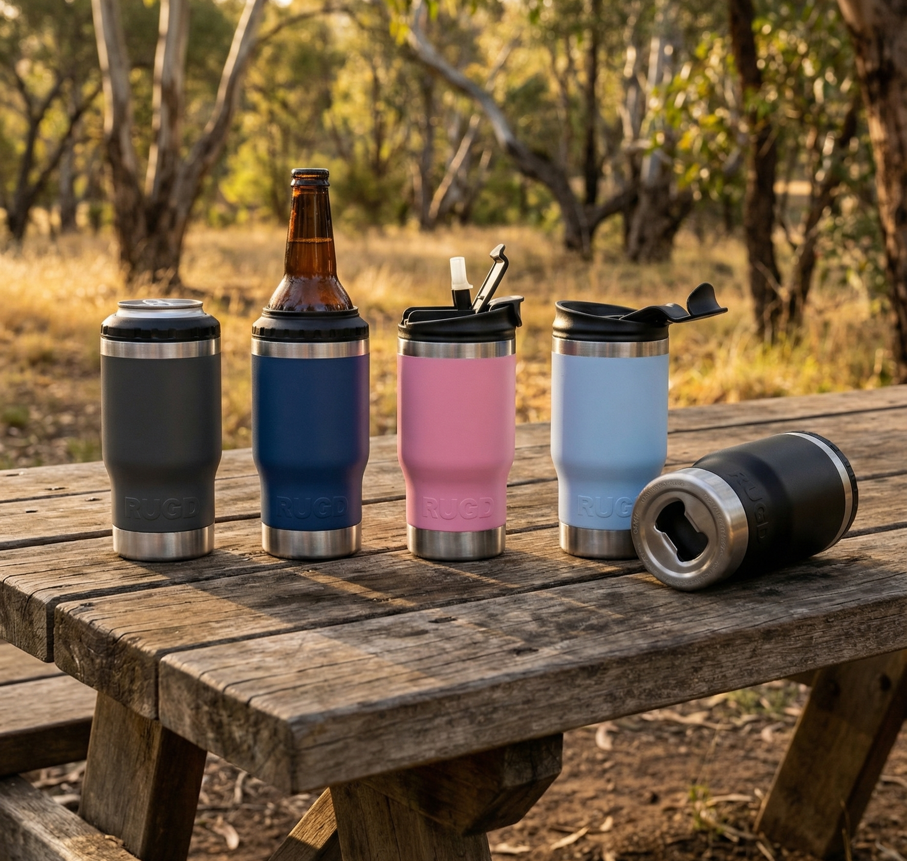 The Original 5-in-1 Stubby Cooler and Coffee Cup: The StubCup from RUGD