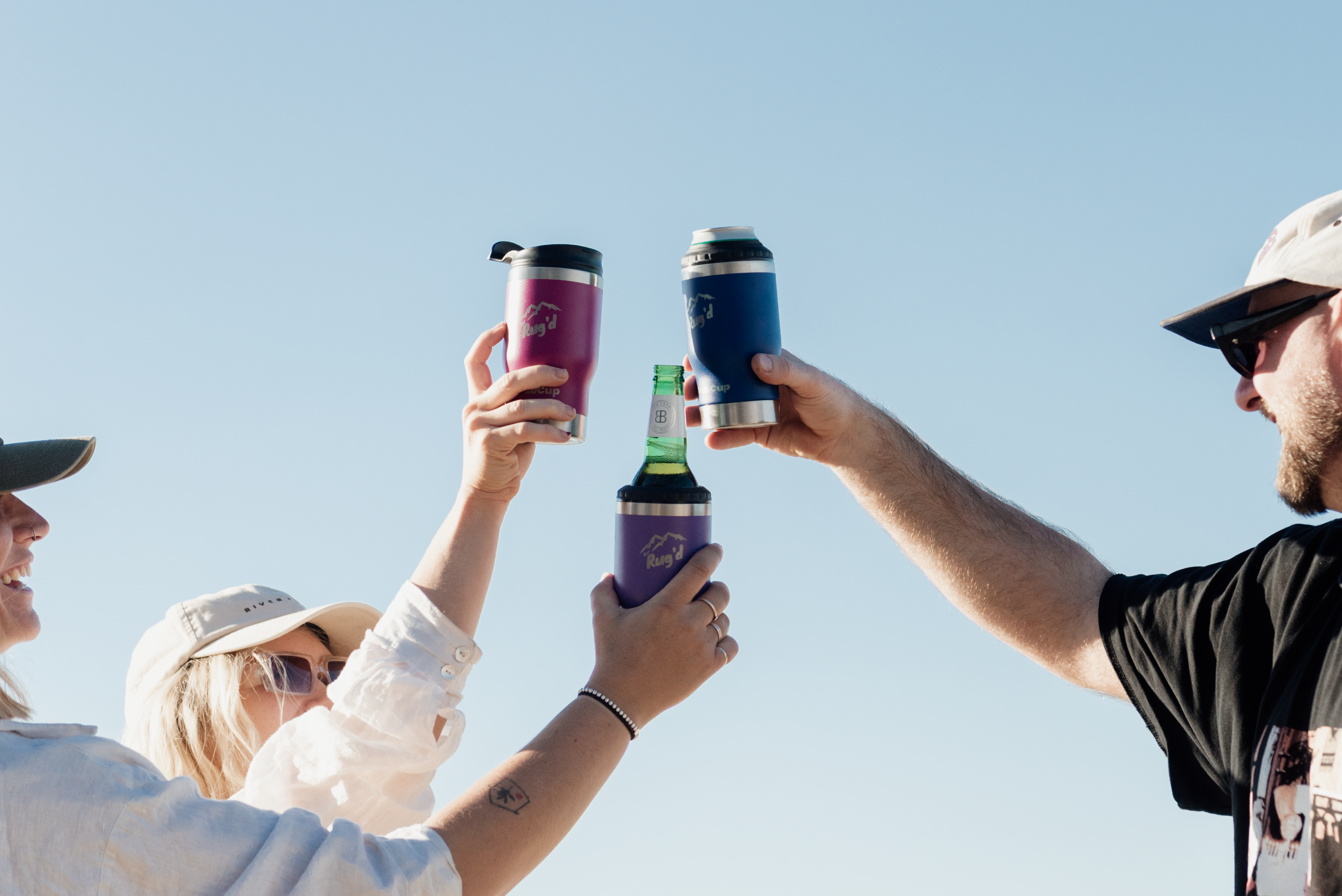 Get Rugd StubCup stubby cooler coffee cup insulated bottle opener