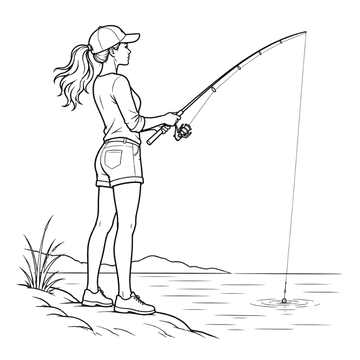 Female Fishing