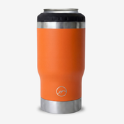 Get Rug'd StubCup orange can stubby holder cooler coffee cup with stainless steel bottom for outdoor use