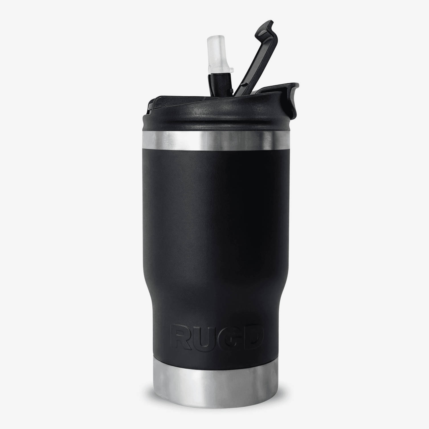 The StubCup® Black | 5-in-1 Stubby Cooler and Coffee Cup | RUGD