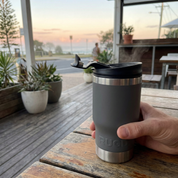 Get Rug'd StubCup Grey stubby cooler coffee cup beer can bottle for outdoor use