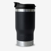 Get Rug'd StubCup stubby cooler coffee cup designed for drinking beer with a sleek black finish