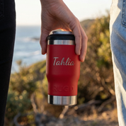 Get Rug'd StubCup Red stubby cooler coffee cup can cooler drinking for keeping beverages hot or cold