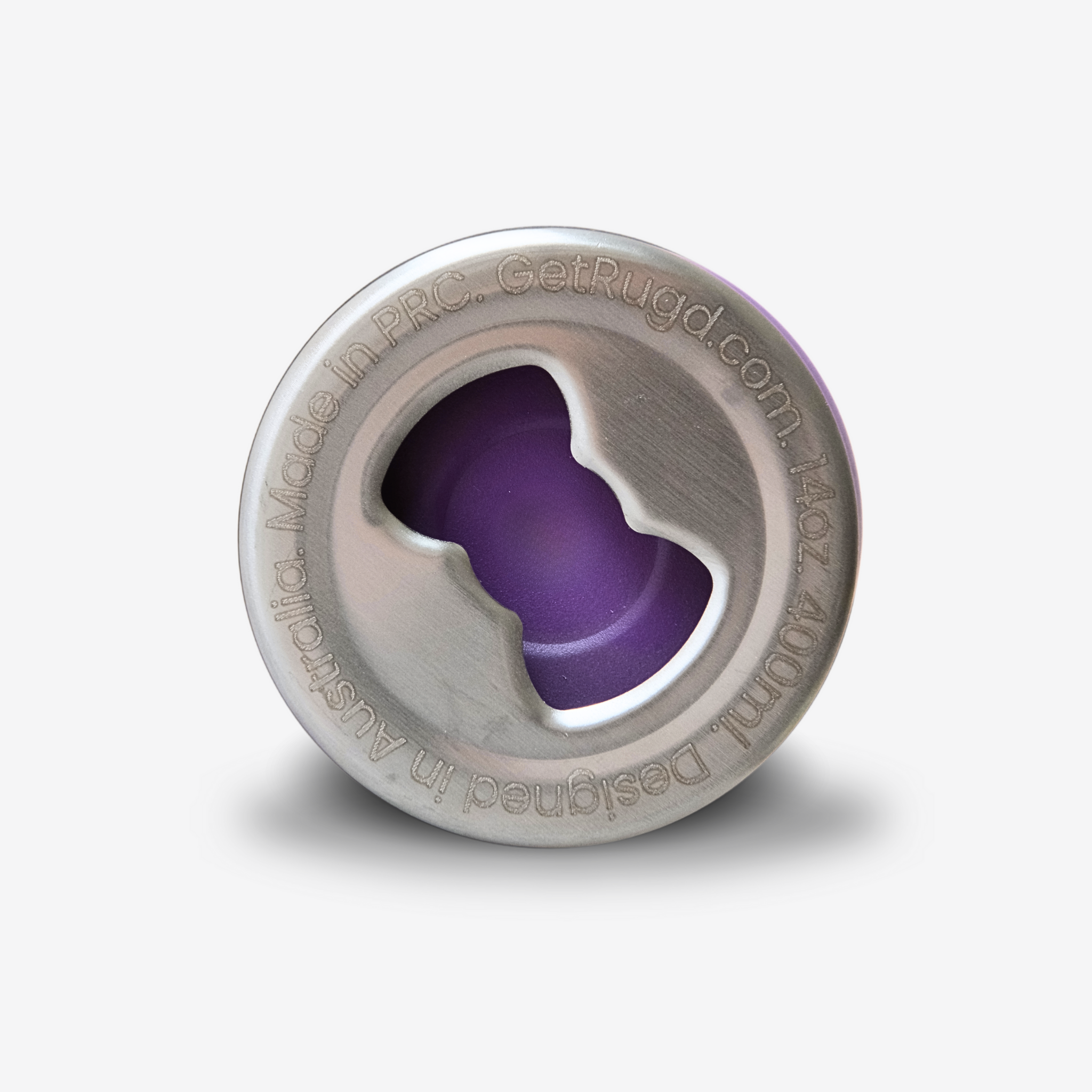 Get Rug'd StubCup Purple tumbler purple beer drinking cup with stainless steel design