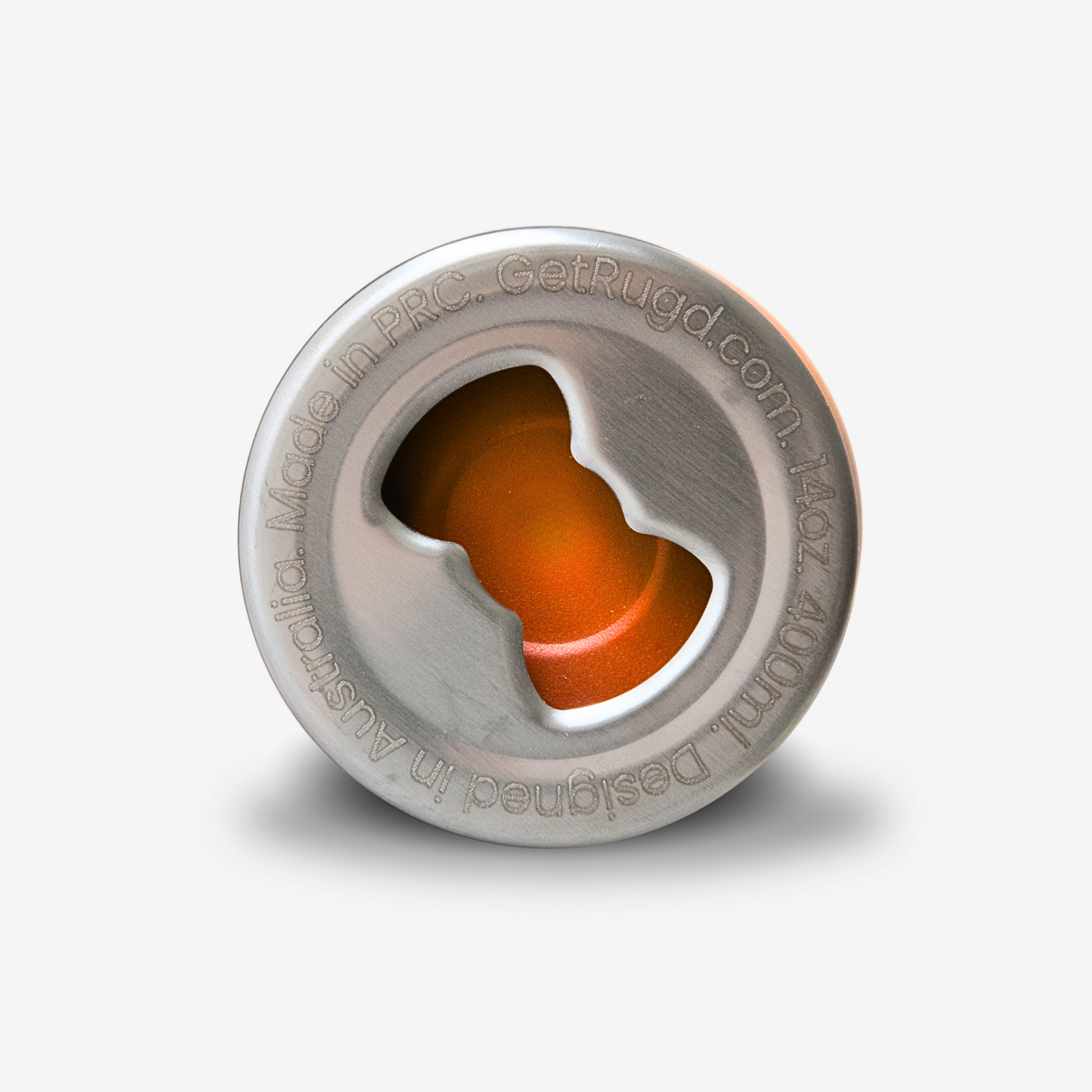 Get Rug'd StubCup orange can stubby holder cooler coffee cup with a sleek stainless steel design
