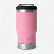 Get Rug'd StubCup Pink can cooler drinking cup with stainless steel base and matte finish