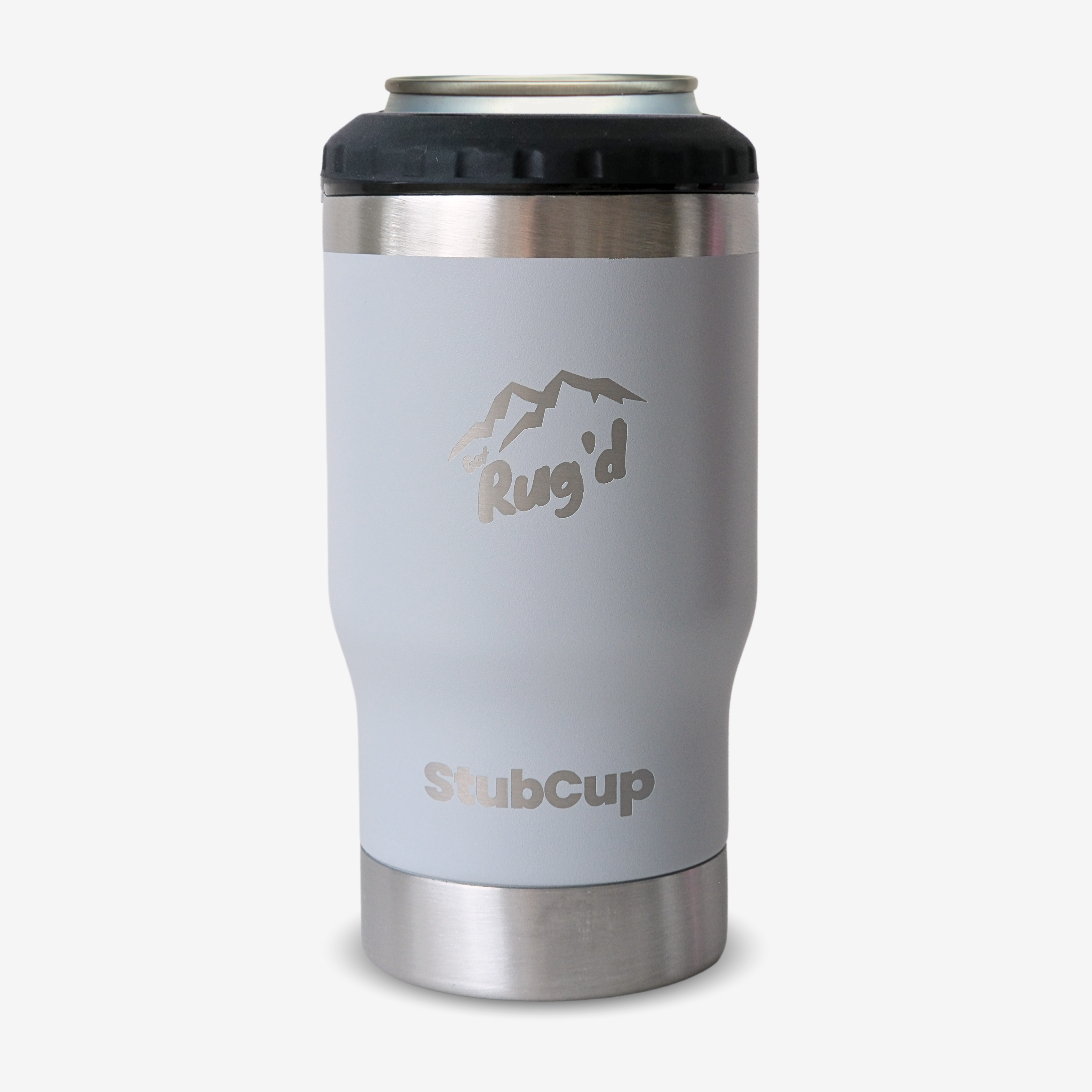 Get-Rugd-StubCup-Grey-Stainless-Steel-Beer-Stubby-Holder-Cooler-Coffee-BottleOpener-Travel-Cup-Cooler-beerbottle-375ml-330ml.png