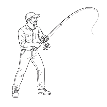 Male Fishing