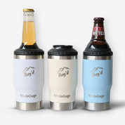 Get Rug'd Best Stubby Cooler Coffee Cup in three colors for keeping drinks hot or cold