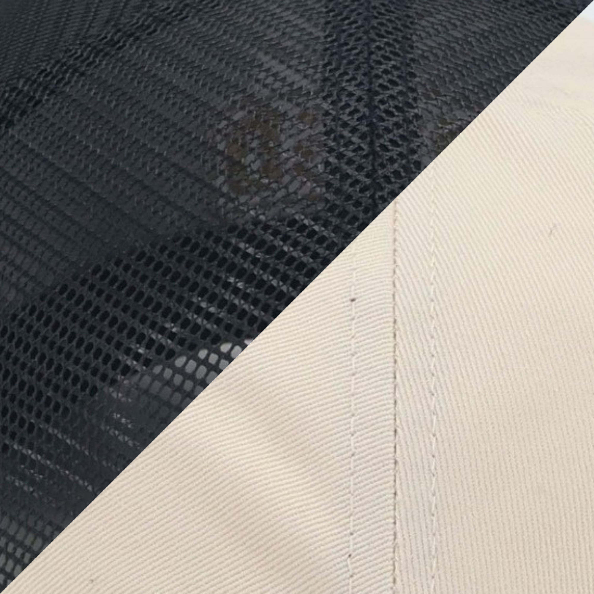BREATHABLE MESH OR FULL-COTTON OPTIONS