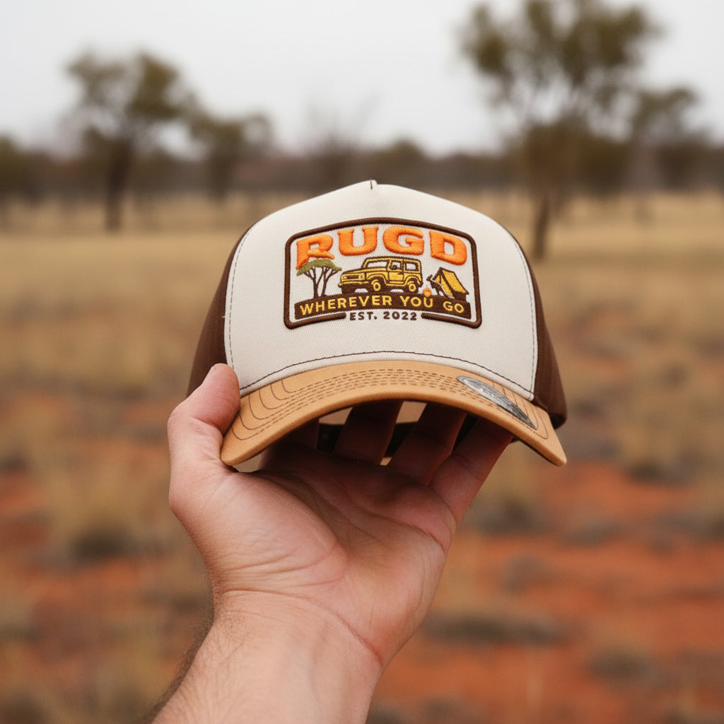 Get Rug'd Snapback Cap with Vintage Design and Adjustable Fit for Outdoor Adventures