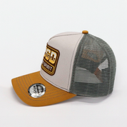 Get Rug'd Cap with Mesh Back in Gray and Brown for Stylish Outdoor Wear