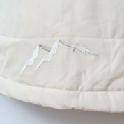 Get Rug'd robe with embroidered mountain logo, featuring hydrocloak waterproof cream for enhanced protection