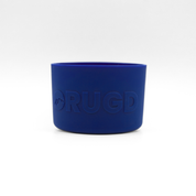 silicone boot for stubjug 1000ml protective in blue color with embossed logo