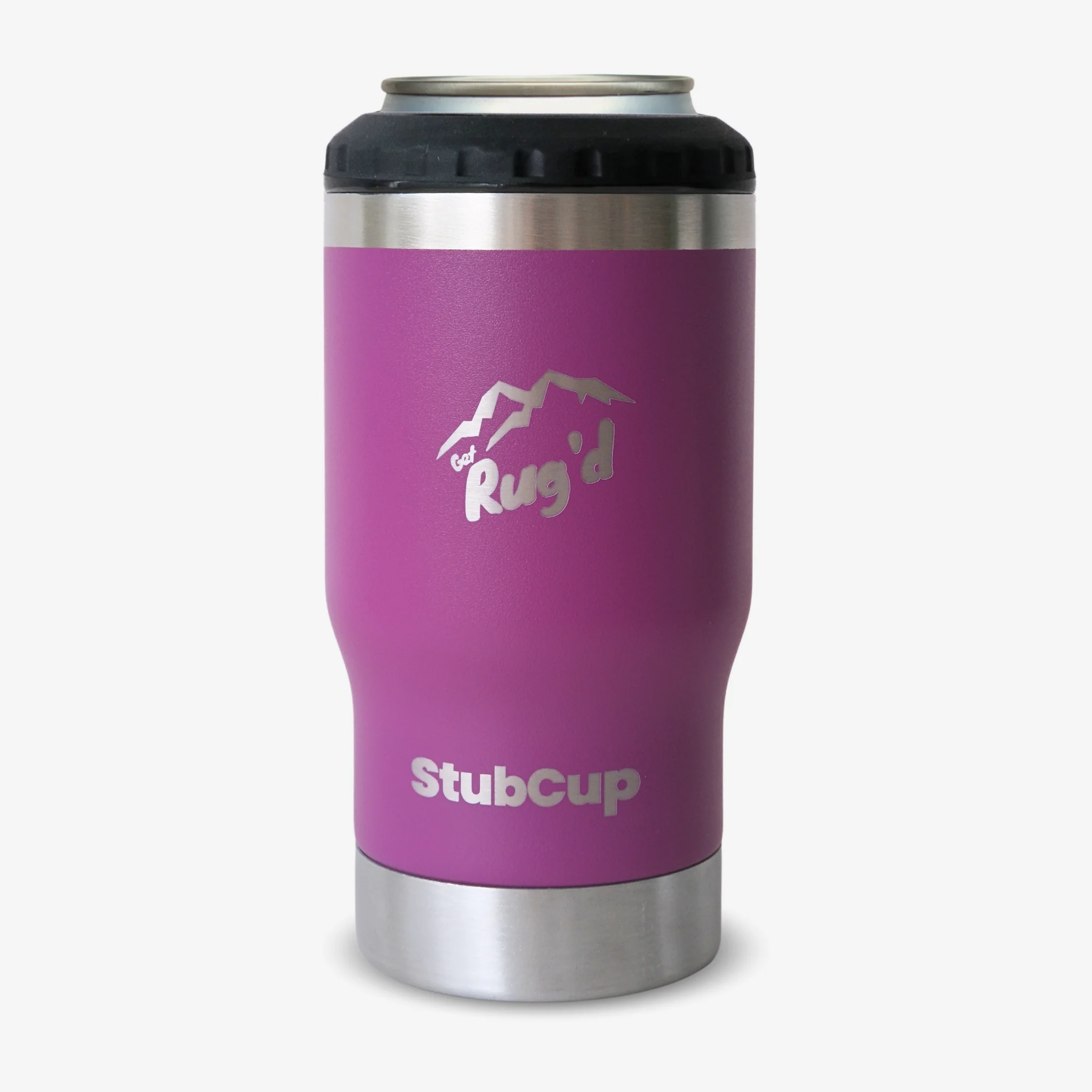 Get Rug'd StubCup Grape tumbler cooler cup with durable design for beverages on the go