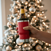 Get Rug'd StubCup Red stubby cooler coffee cup can cooler drinking for beverages in winter setting